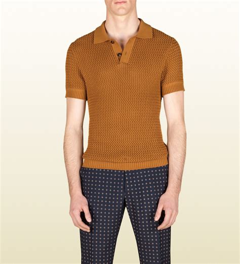 gucci knit polo|gucci polo shirts for men.